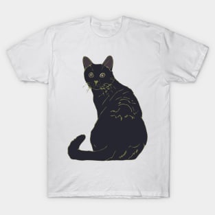 Black Cat for Hallowe'en T-Shirt